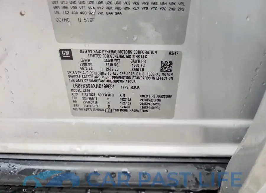LRBFXBSAXHD199651# 12