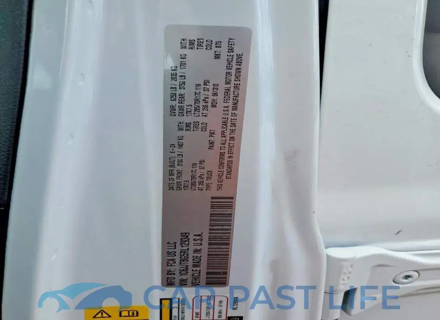 1C6JJTBG5RL129349# 12