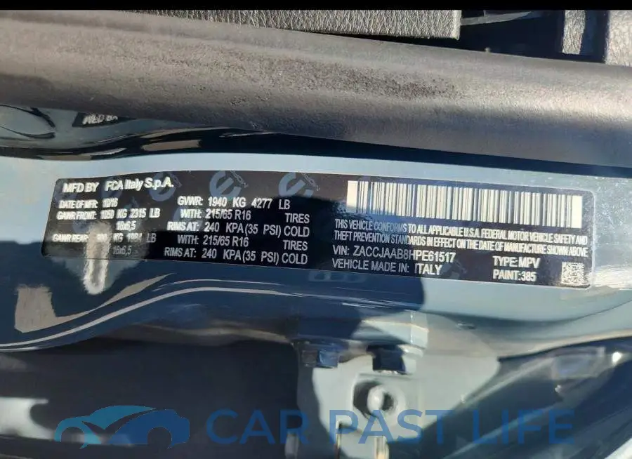 ZACCJAAB8HPE61517# 13