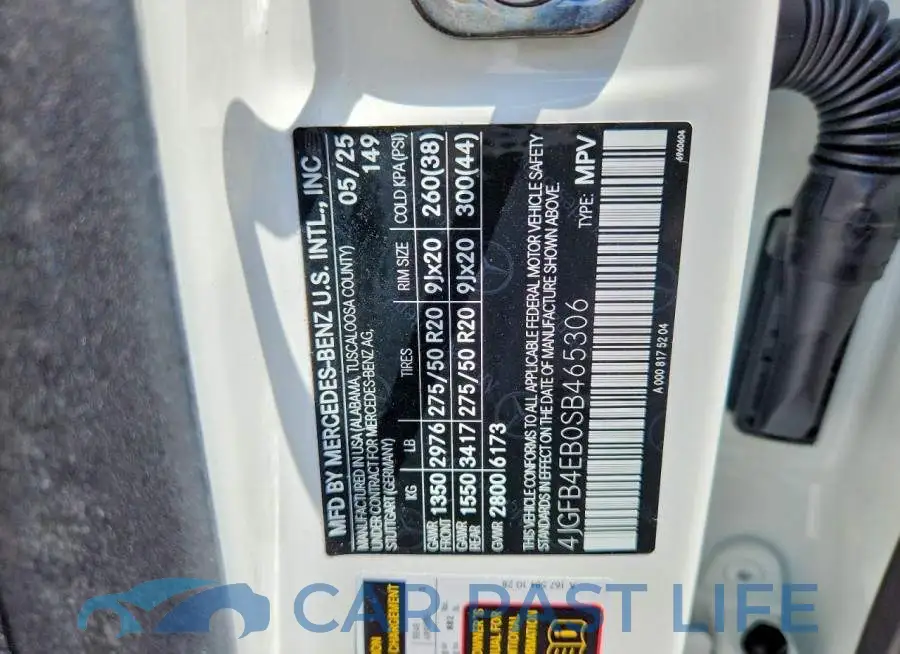 4JGFB4EB0SB465306# 14