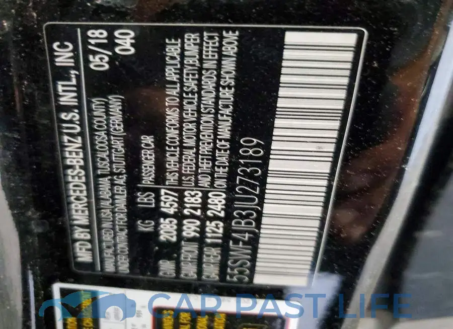 55SWF4JB3JU273189# 12