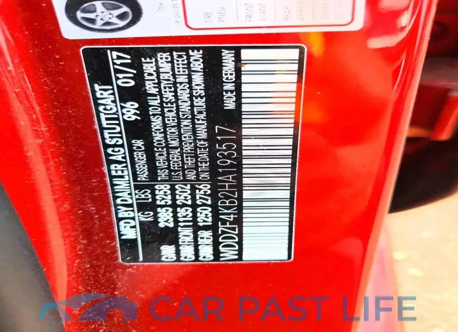 WDDZF4KB2HA193517# 12