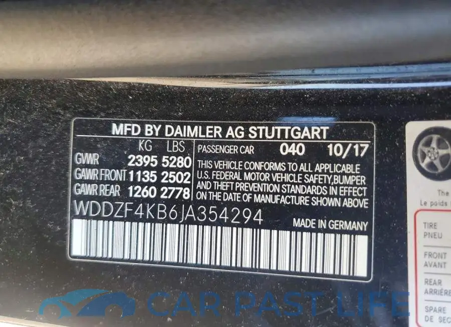 WDDZF4KB6JA354294# 12