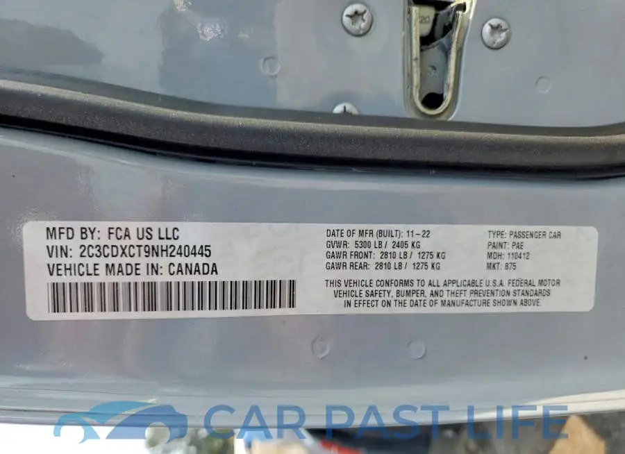 2C3CDXCT9NH240445# 12