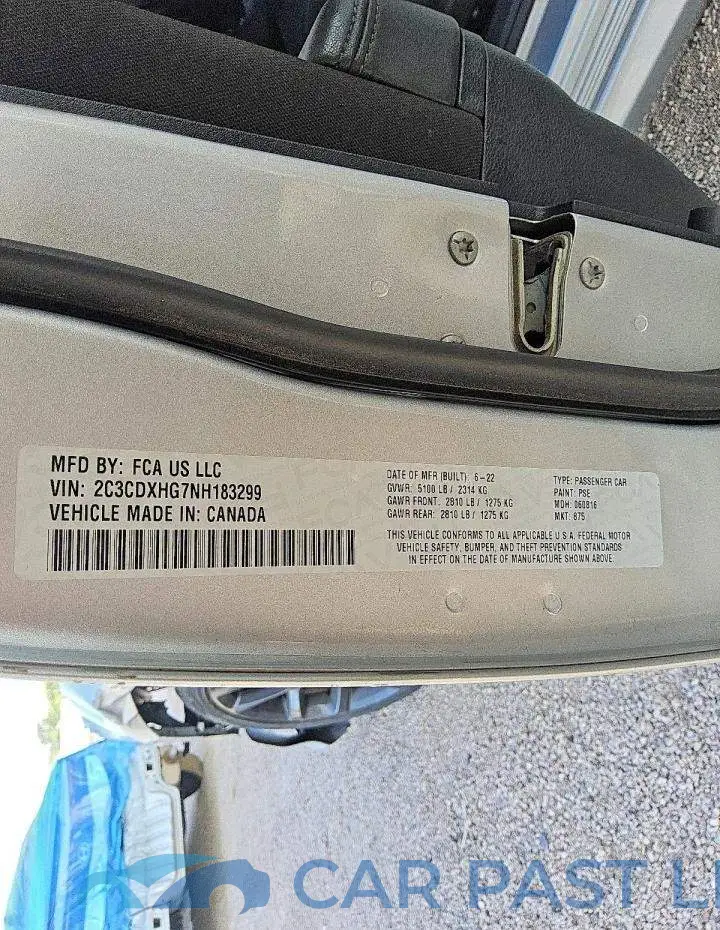 2C3CDXHG7NH183299# 12