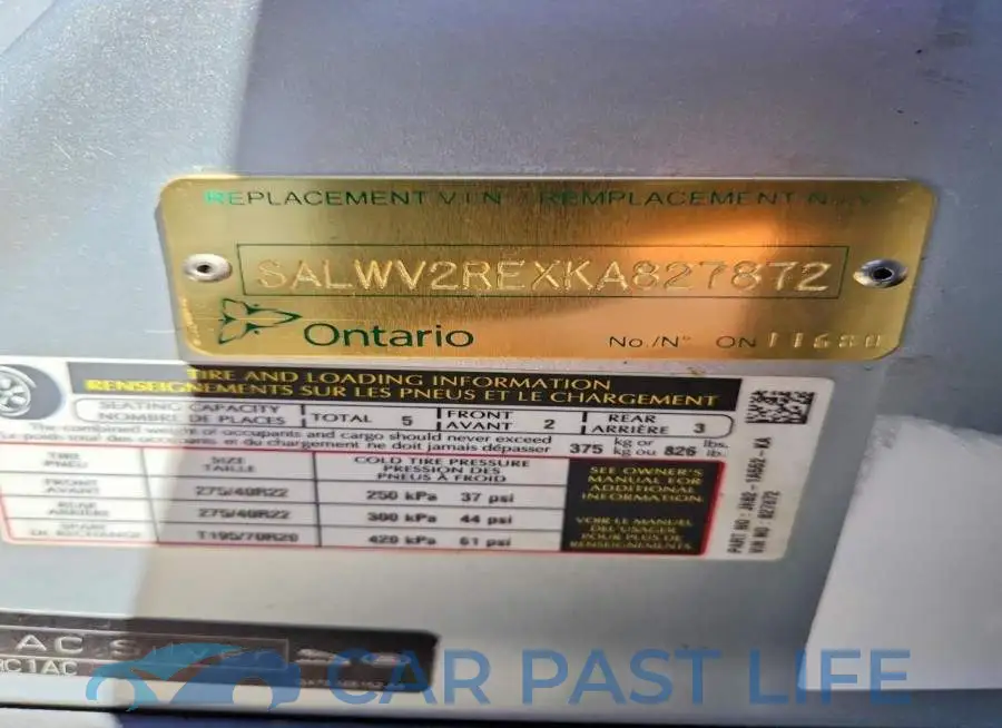 SALWV2REXKA827872# 13