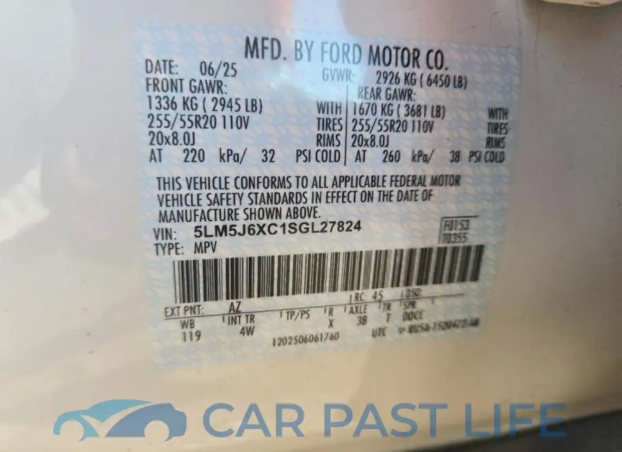 5LM5J6XC1SGL27824# 13