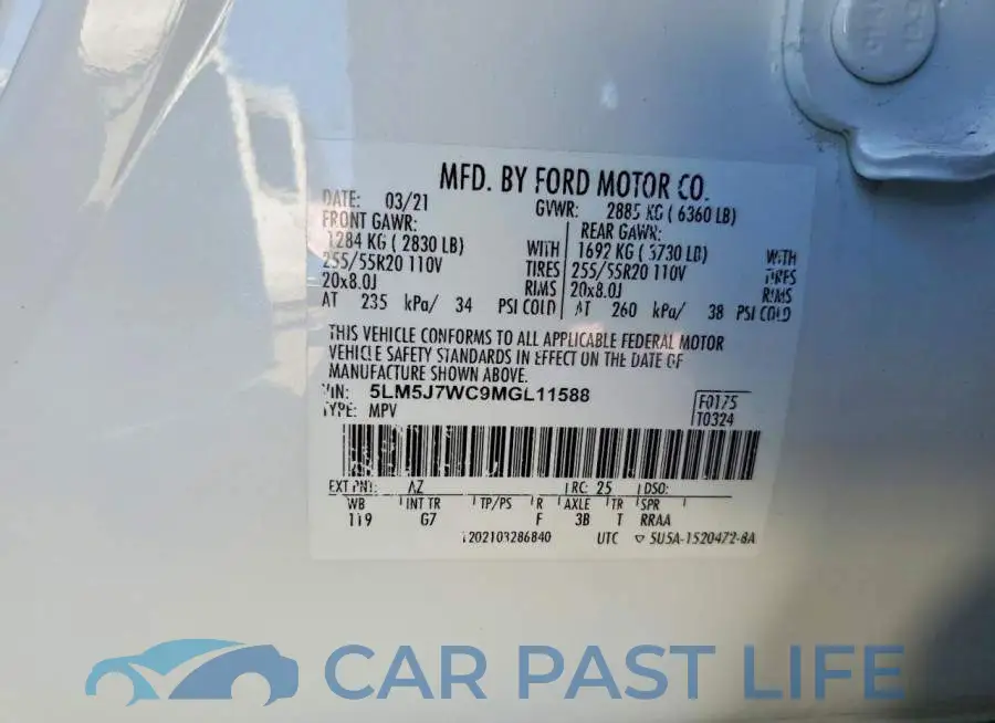 5LM5J7WC9MGL11588# 13