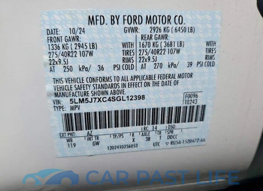 5LM5J7XC4SGL12398# 13
