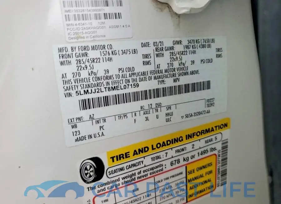 5LMJJ2LT8MEL07159# 12