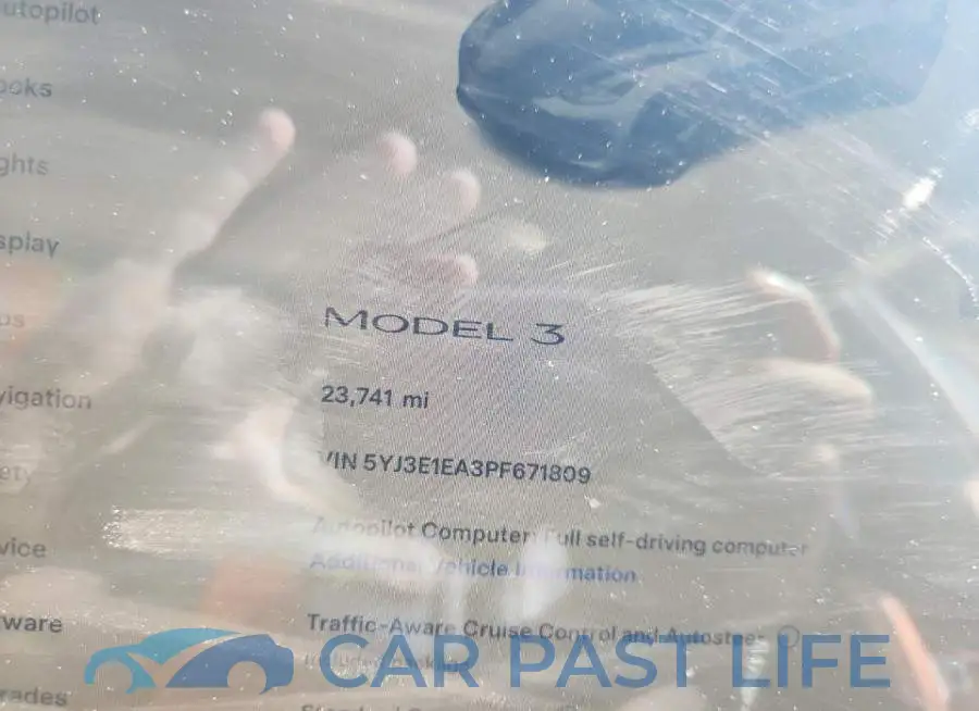 5YJ3E1EA3PF671809# 9