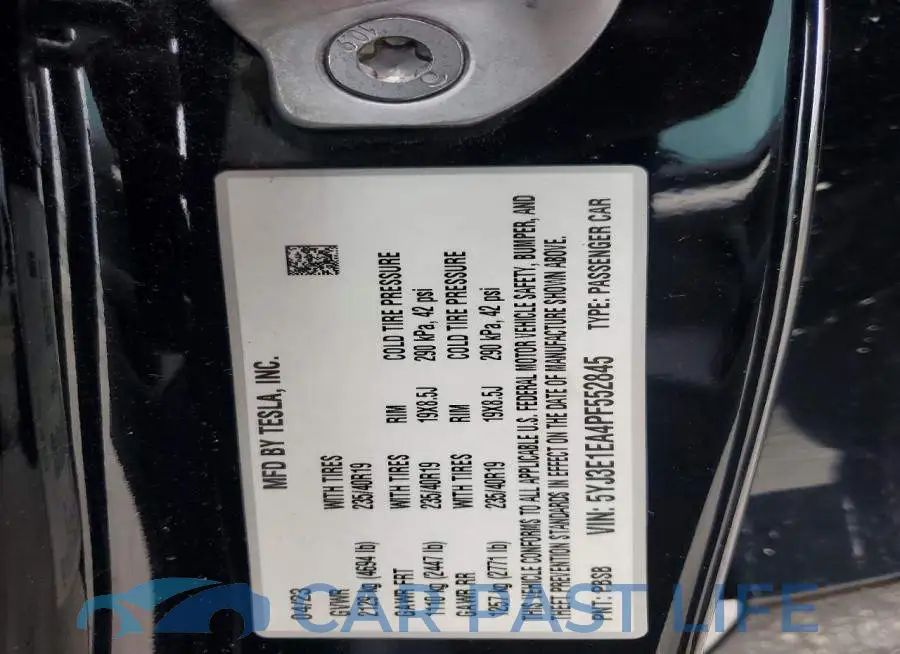 5YJ3E1EA4PF552845# 12