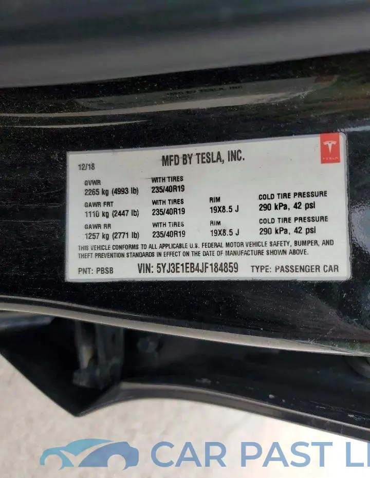 5YJ3E1EB4JF184859# 12