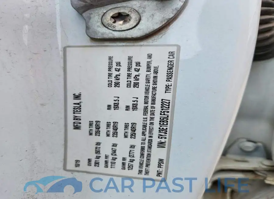 5YJ3E1EB5LF512227# 12