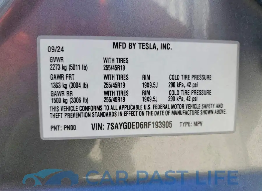 7SAYGDED6RF193905# 13