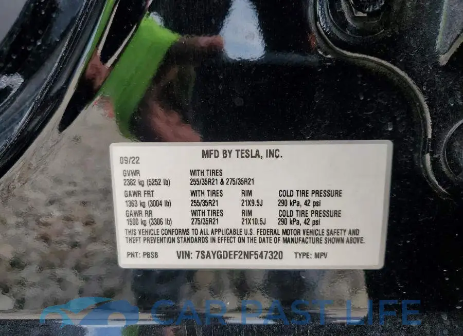 7SAYGDEF2NF547320# 13
