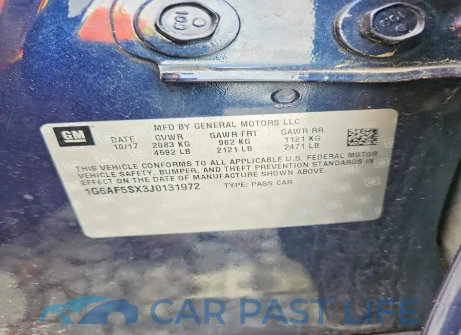 1G6AF5SX3J0131972# 12