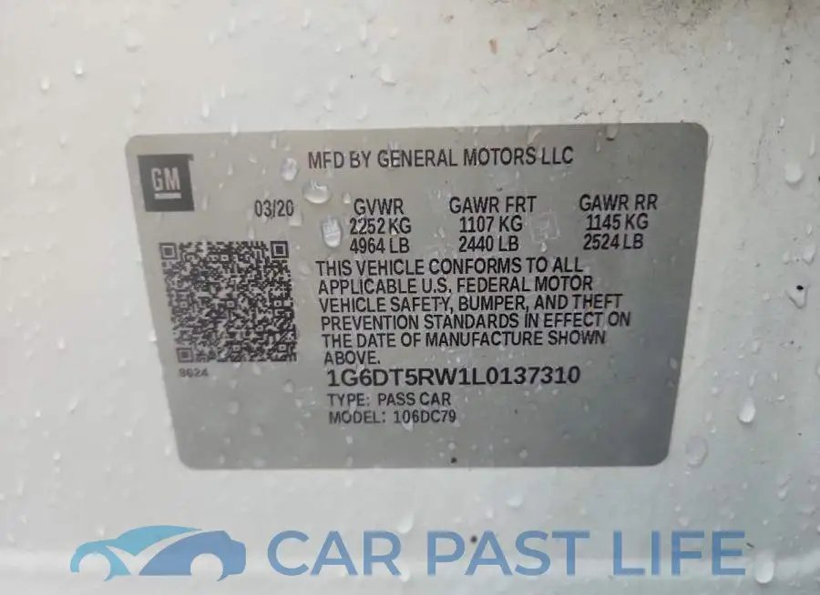 1G6DT5RW1L0137310# 13