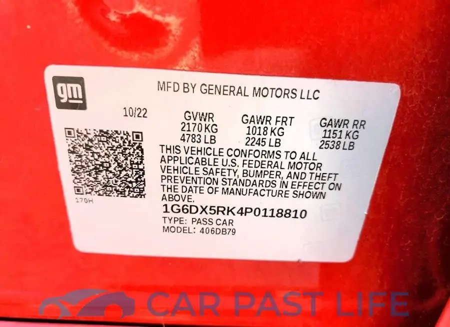 1G6DX5RK4P0118810# 13