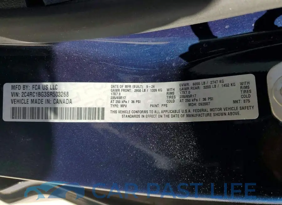 2C4RC1BG3SR503268# 13
