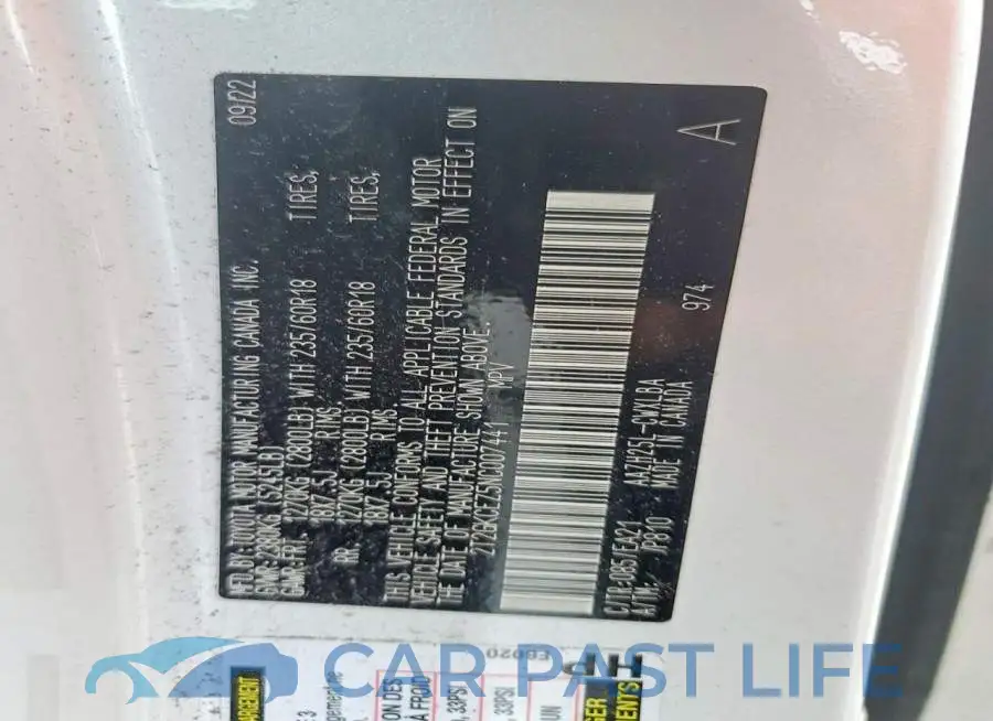 2T2GKCEZ5NC007441# 14