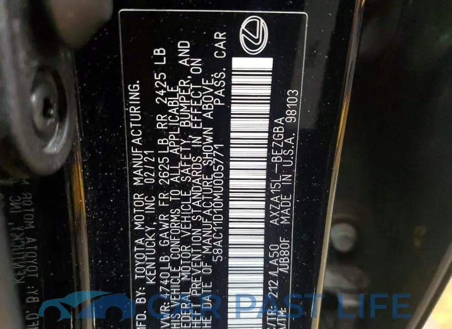 58AC11D10MU005771# 12