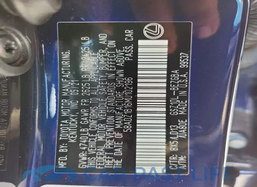 58ADZ1B16MU102196# 12