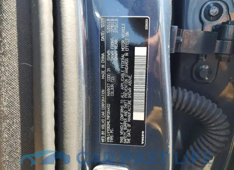 LVY062ML7NP264452# 12