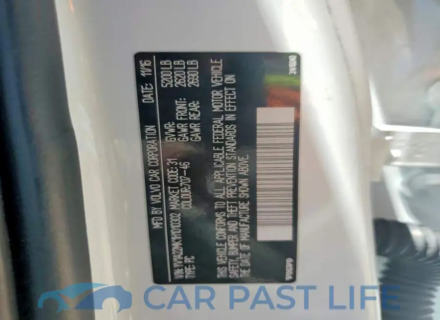 YV1A22MK1H1010302# 12