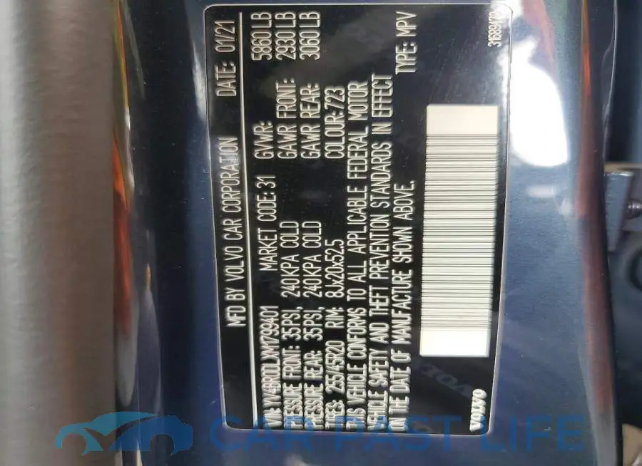YV4BR0DLXM1799401# 13