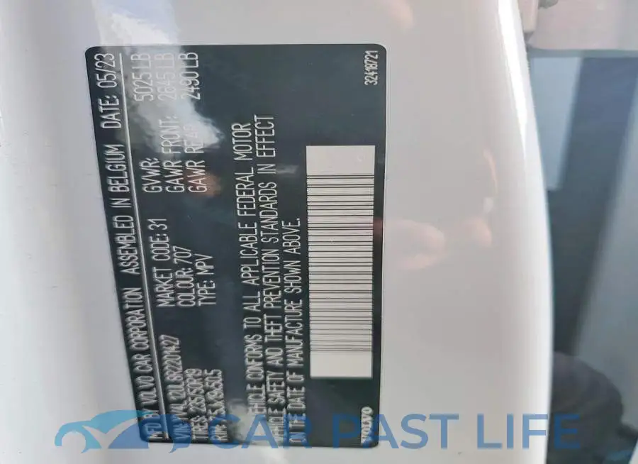 YV4L12UL8R2201427# 12