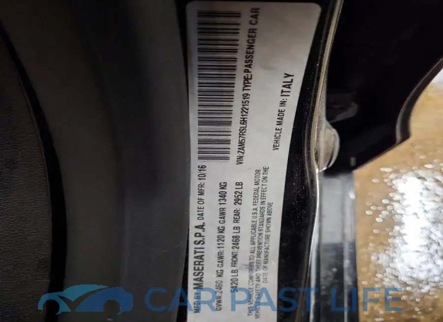 ZAM57RSL6H1221519# 12