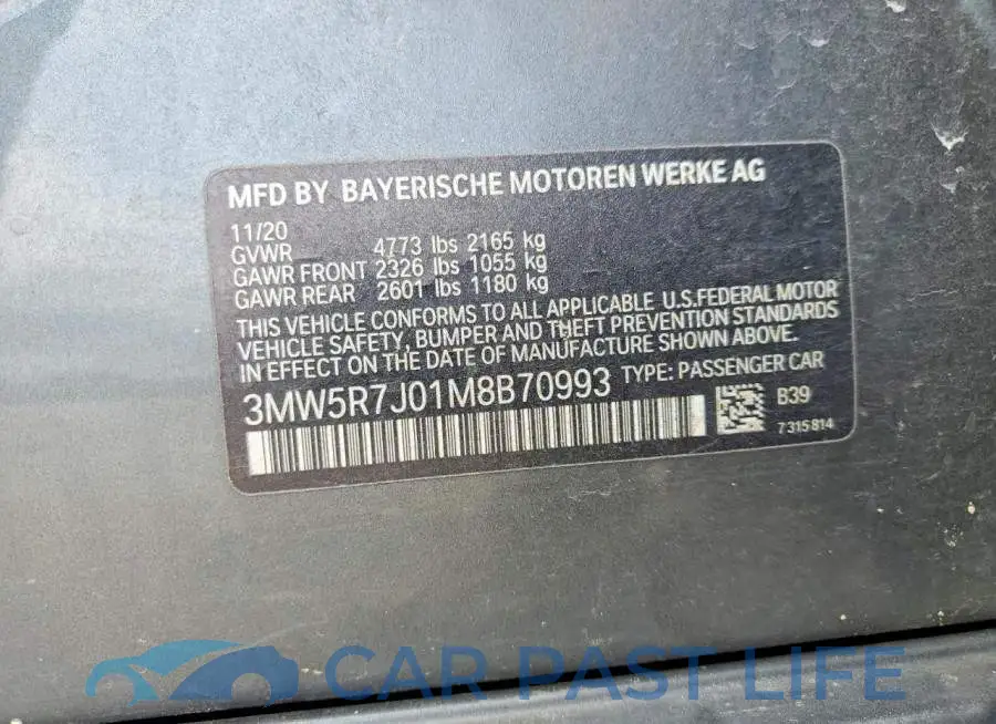 3MW5R7J01M8B70993# 12