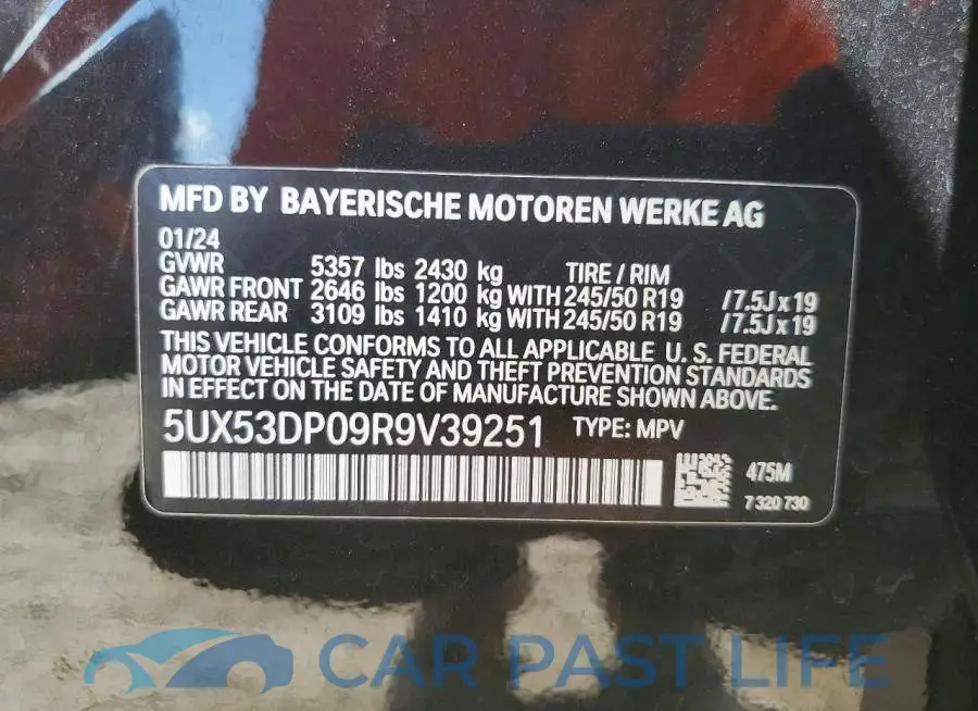 5UX53DP09R9V39251# 14