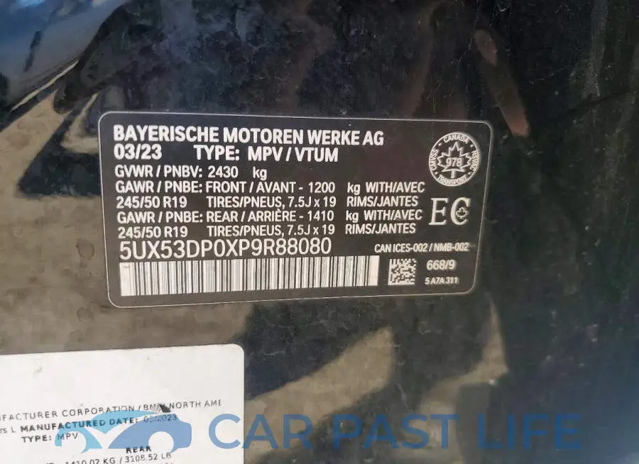 5UX53DP0XP9R88080# 13