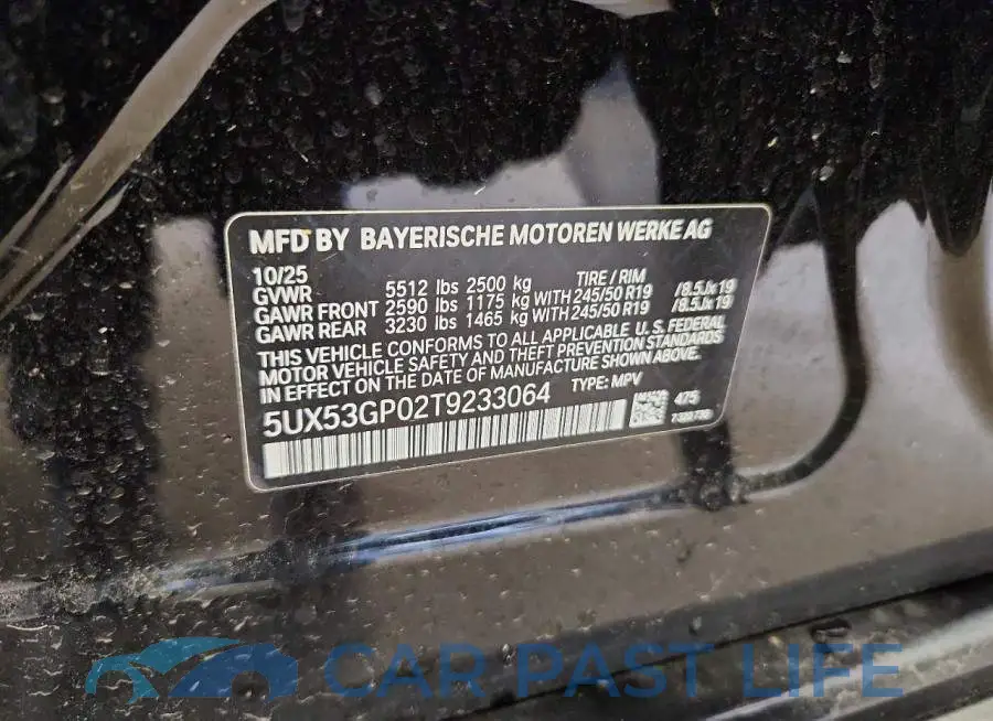 5UX53GP02T9233064# 13