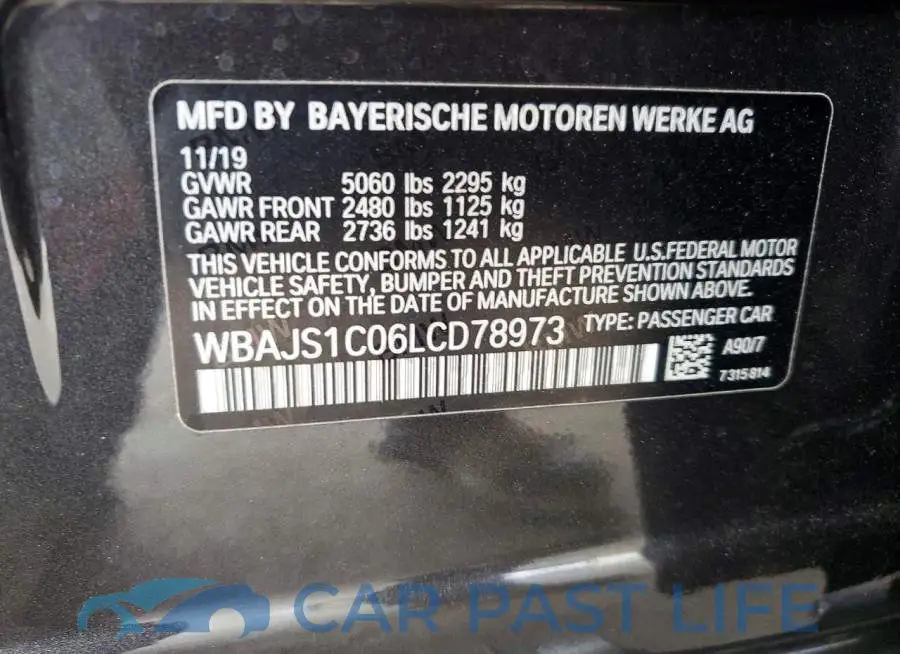 WBAJS1C06LCD78973# 13