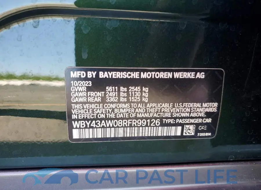 WBY43AW08RFR99126# 12