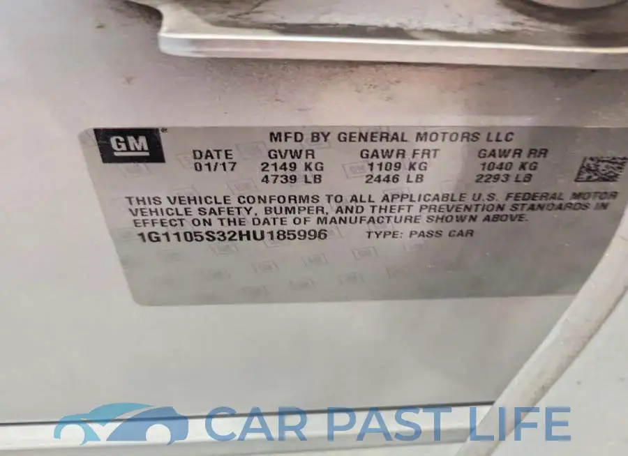 1G1105S32HU185996# 12