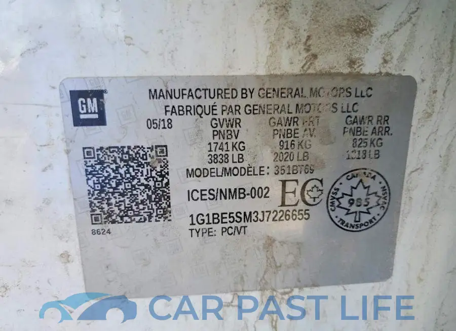 1G1BE5SM3J7226655# 12