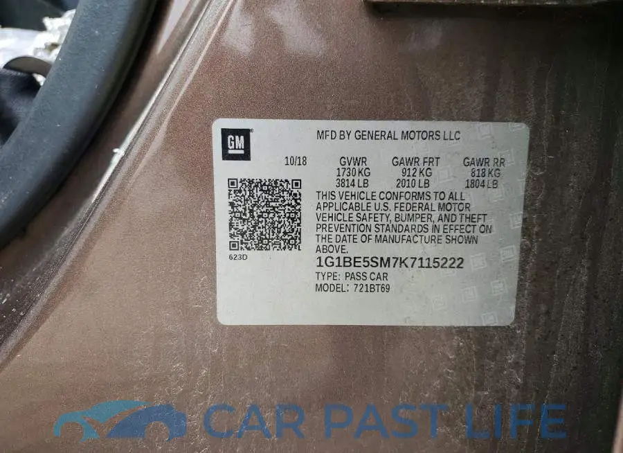 1G1BE5SM7K7115222# 12