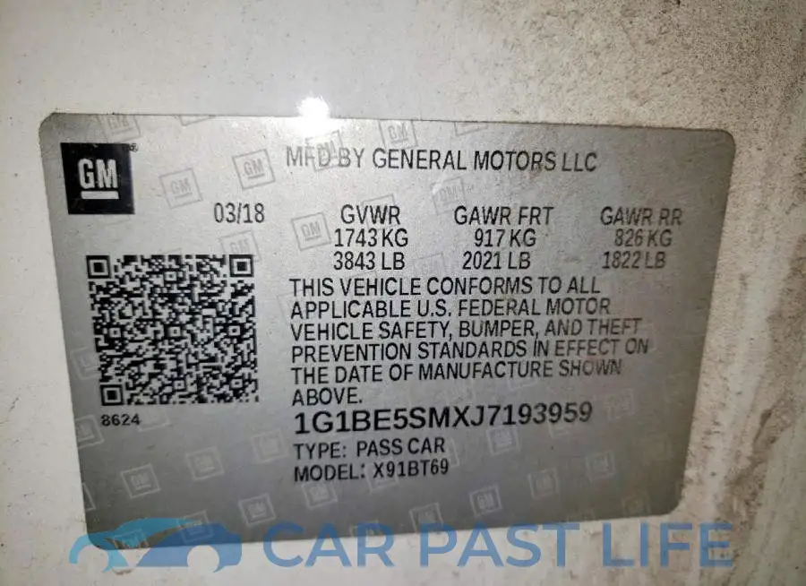 1G1BE5SMXJ7193959# 12