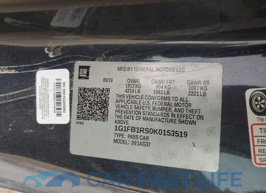 1G1FB1RS0K0153519# 12