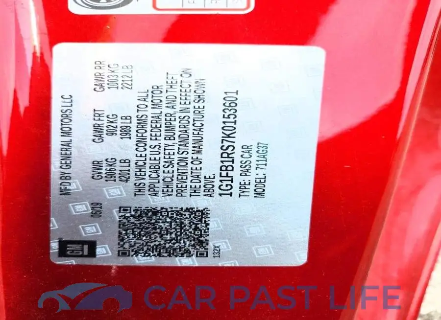 1G1FB1RS7K0153601# 12