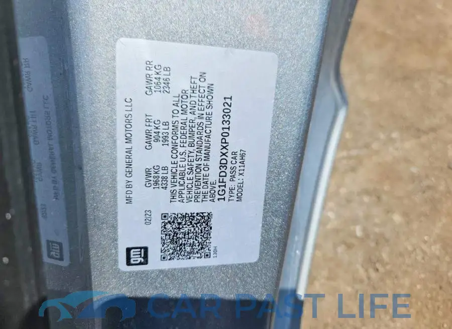 1G1FD3DXXP0133021# 12