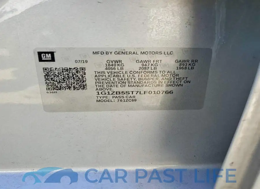 1G1ZB5ST7LF010766# 12
