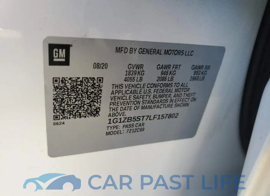 1G1ZB5ST7LF157802# 12
