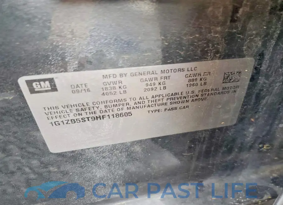 1G1ZB5ST9HF118605# 12