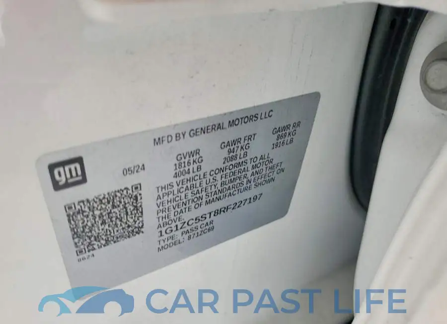 1G1ZC5ST8RF227197# 12