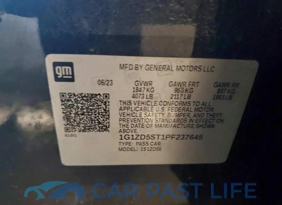 1G1ZD5ST1PF237645# 12
